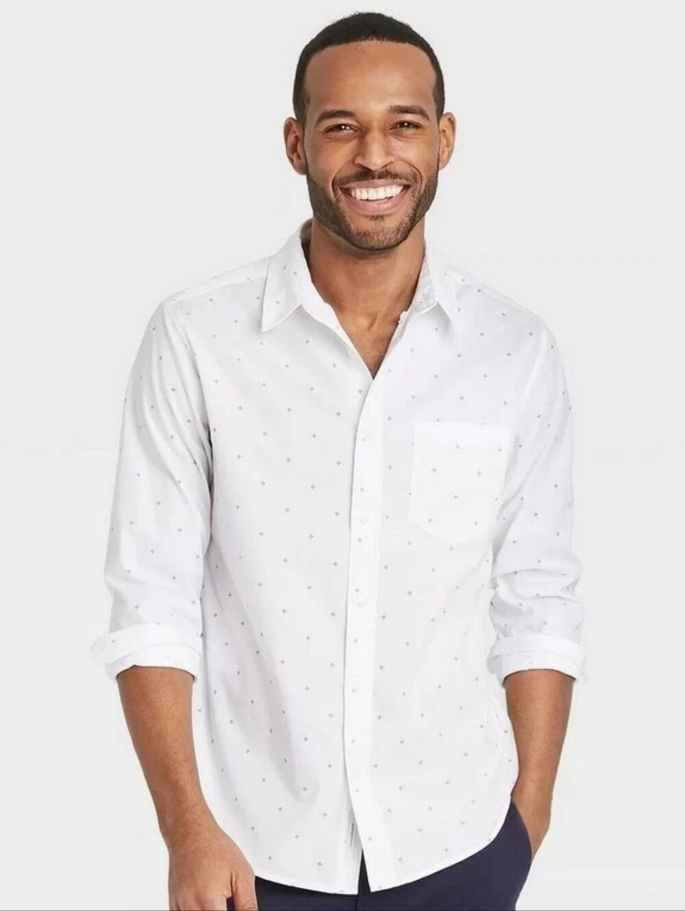 Goodfellow Mens Button Dress Shirt